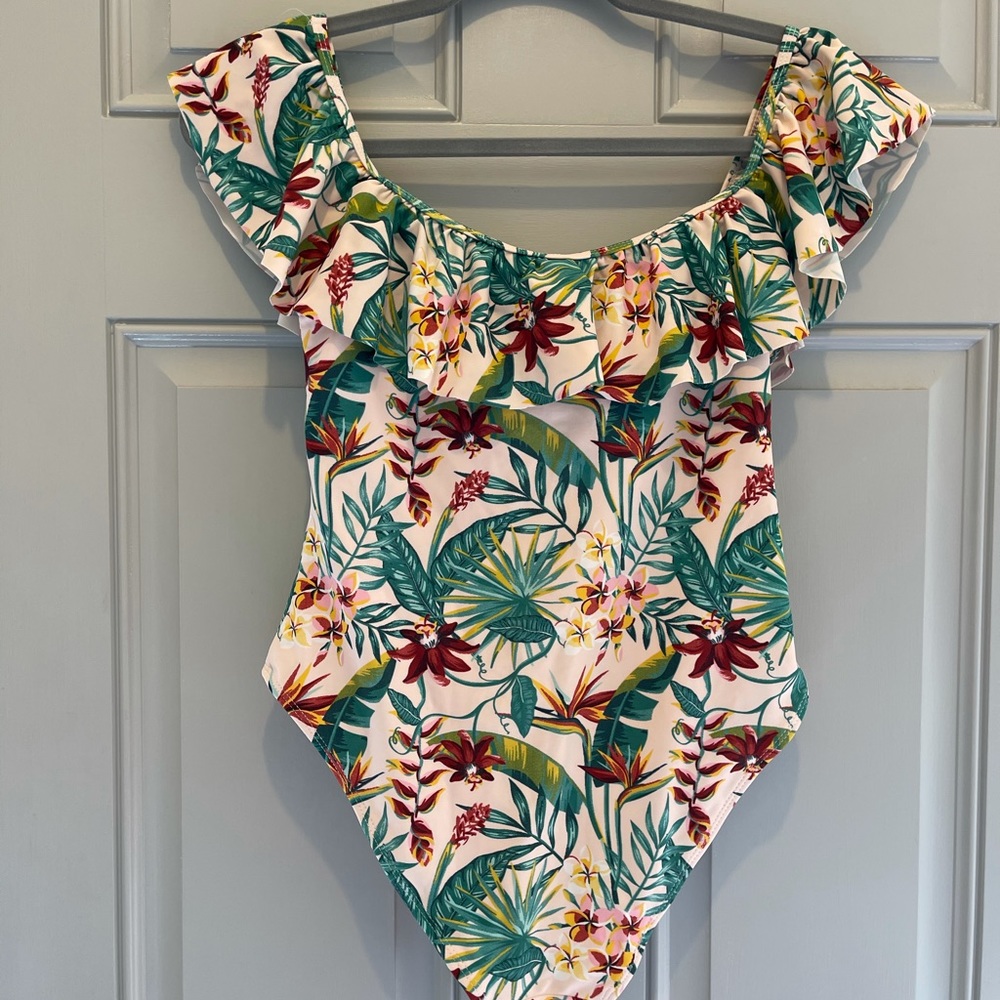 Cabana Del Sol one piece floral swimsuit
